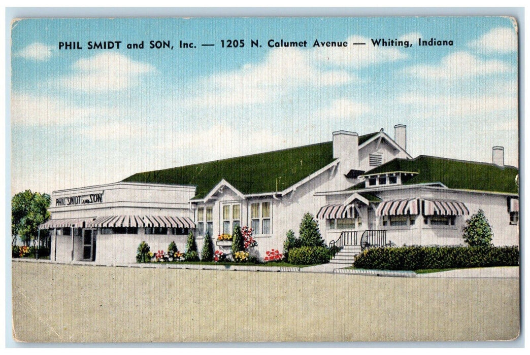 Phil Smidt And Son Inc. Restaurant Street View Whiting Indiana IN Postcard