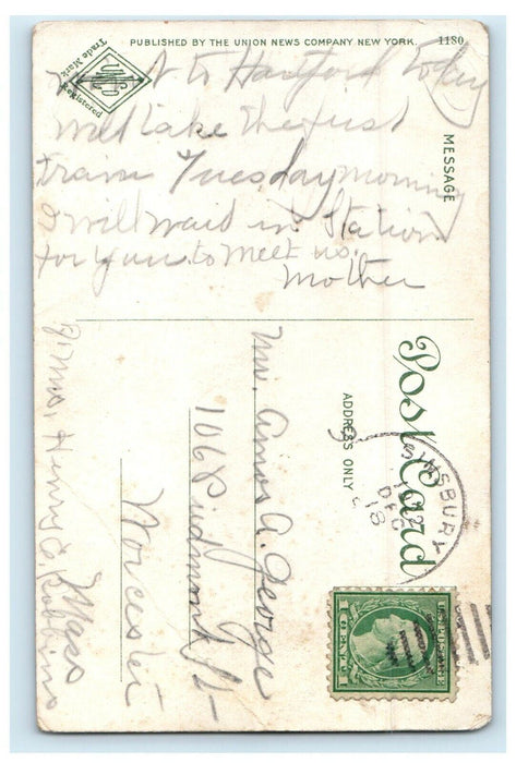 1922 Entering Chester Boston & Albany Railroad Massachusetts MA Vintage Postcard