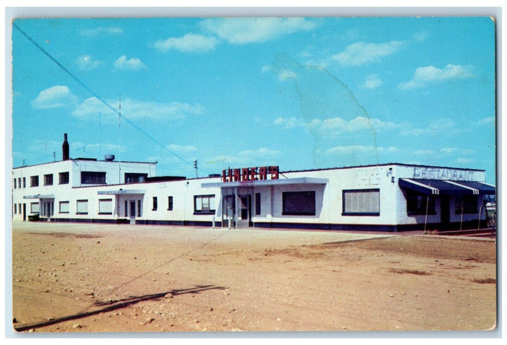 c1950's Linder's On The Point Restaurant Anderson Indiana IN Vintage Postcard