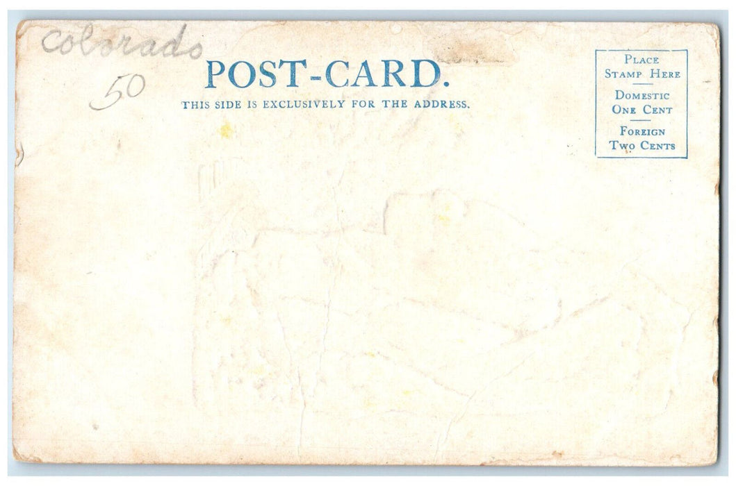 c1905 Hanging Rock, Railway, Clear Creek Canon Colorado CO Postcard