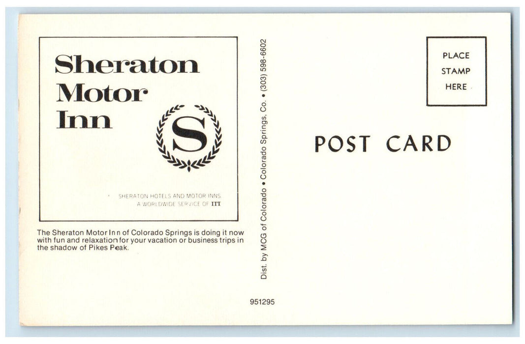 c1970's Multiview of Sheraton Motor Inn Pikes Peak Colorado Springs CO Postcard