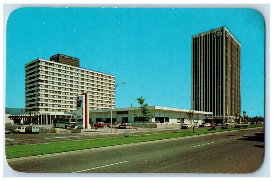 c1950's Stone Center Showing Antlers Plaza Hotel Colorado Springs CO Postcard