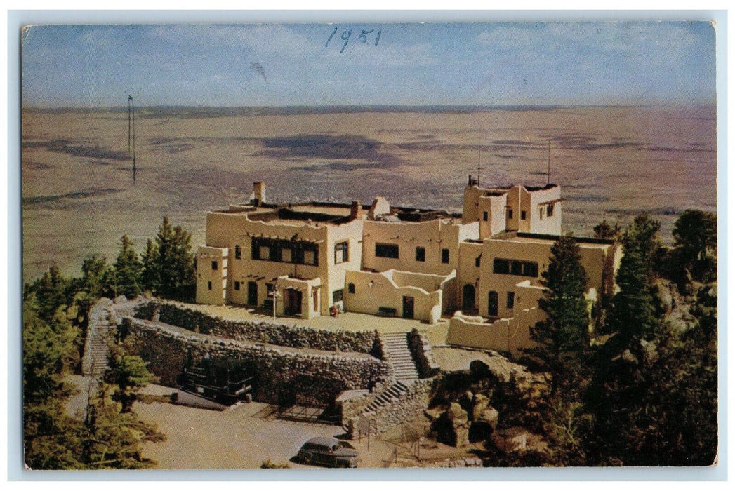 1951 Cheyenne Lodge at Top of Cheyenne Mountain Colo Springs CO Postcard