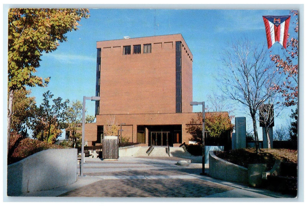 c1960s Mansfield Municipal Building, Mansfield Ohio OH Vintage Postcard