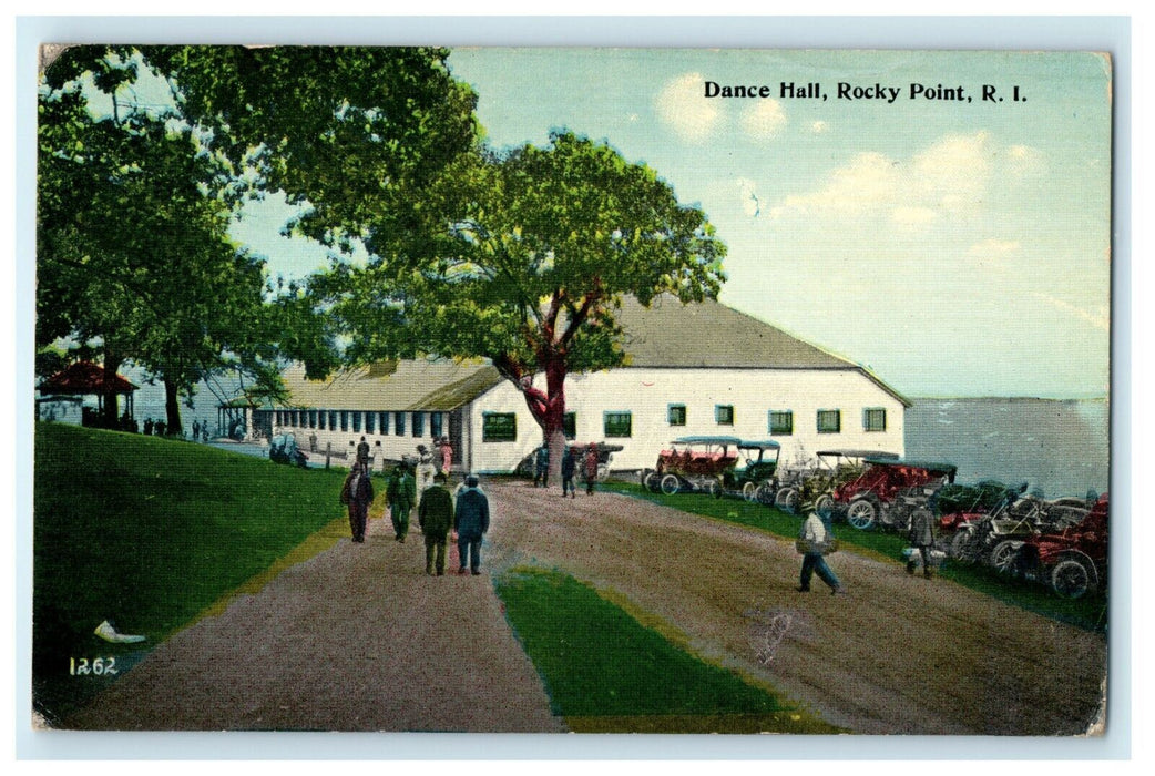1912 Dance Hall, Rocky Point, Rhode Island RI Antique Posted Postcard