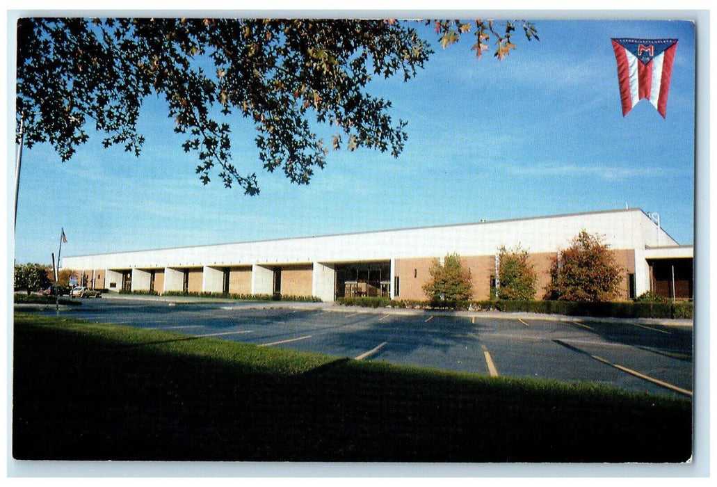 c1960s US Post Office, Mansfield Flag Mansfield Ohio OH Vintage Postcard