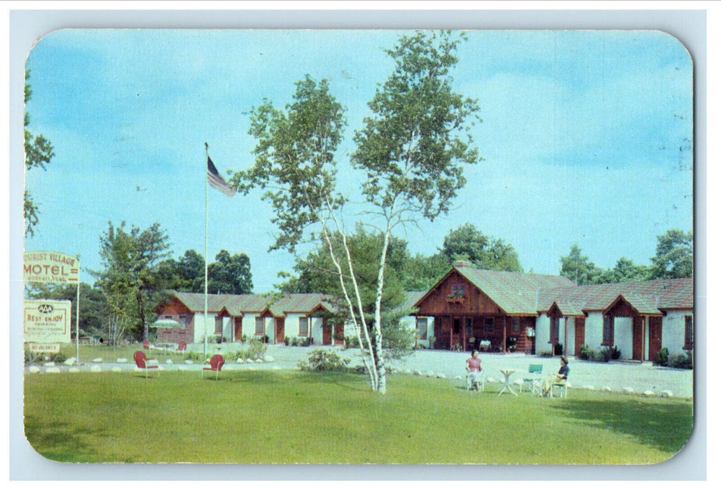 1952 Tourist Village Motel Milford Pike County Pennysylvania PA Postcard