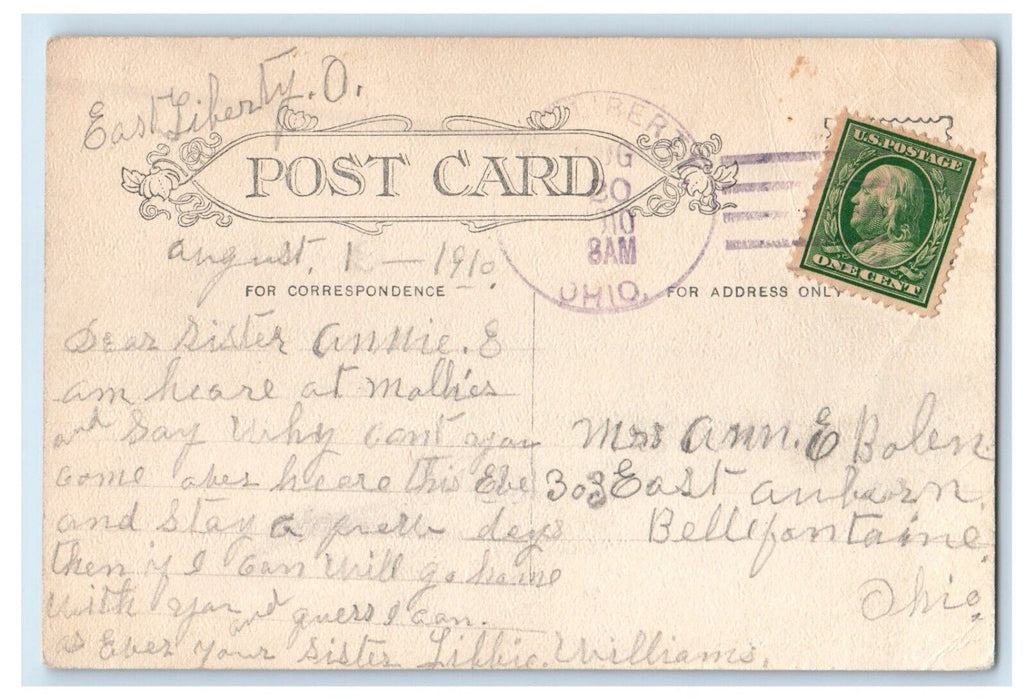 1910 The Spitzer Building Toledo East Liberty Ohio OH Posted Antique Postcard