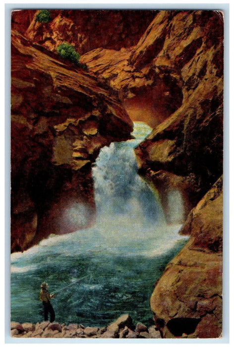 1948 Roaring River Falls Kings Canyon National Park California CA Postcard