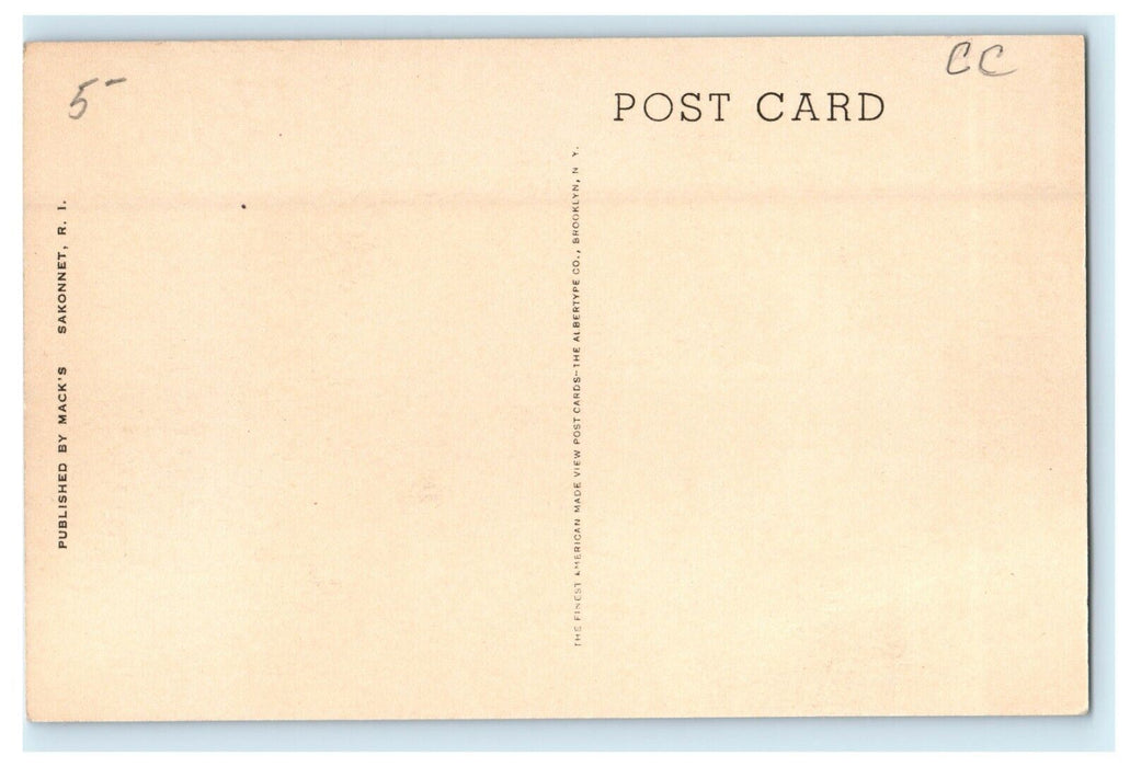 1923 The Cove, Sakonnet Point, Rhode Island RI Antique Posted Postcard