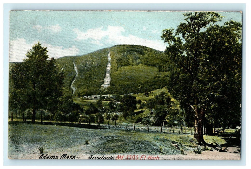 c1910 Adams Massachusetts Greylock Mountain MA Posted Antique Postcard