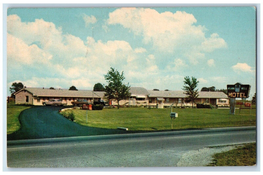 c1950's Wishing Well Motel Roadside Whiteland Indiana IN Vintage Postcard