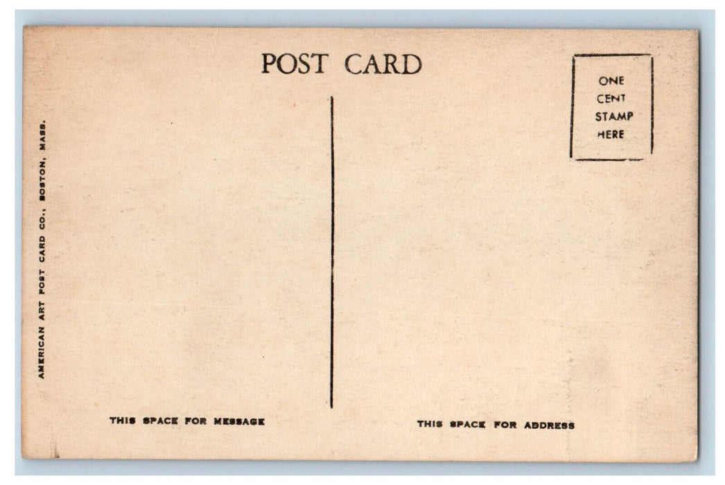 c1950's School Street From Post Office, Sanford Maine ME Unposted Postcard