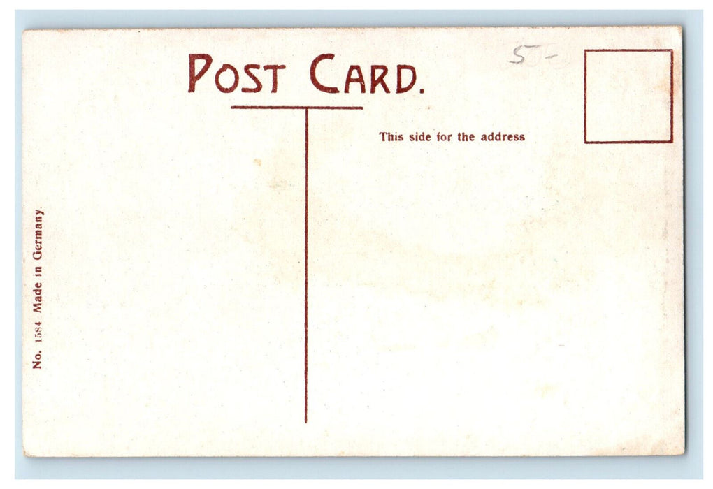 c1910 Birch Tree, Boat Scene, Sugar Island Maine ME Unposted Antique Postcard