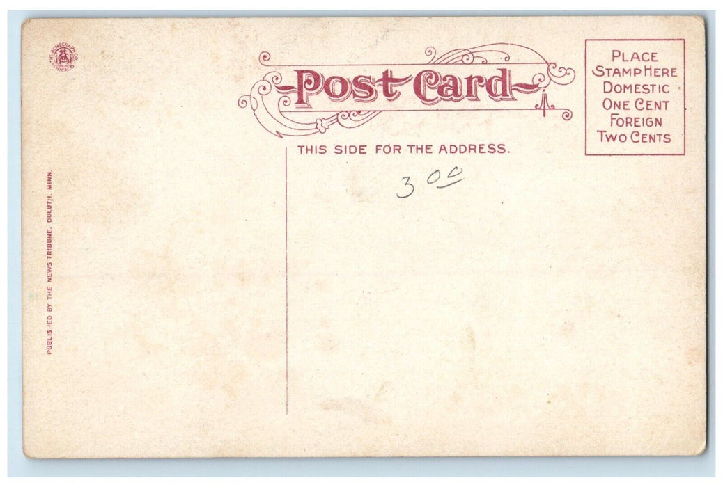 c1910 The Wm Livingstone Coming Duluth Superior Harbor Duluth Minnesota Postcard