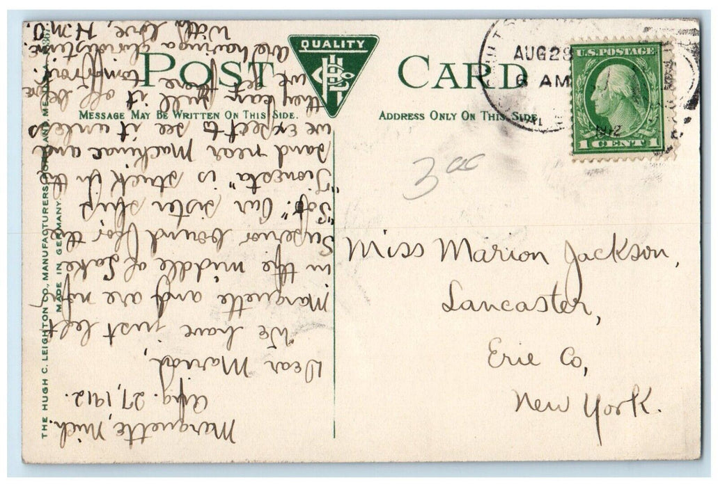 1912 Chester Park Creek Bridge Cliff Rock River Lake Duluth Minnesota Postcard