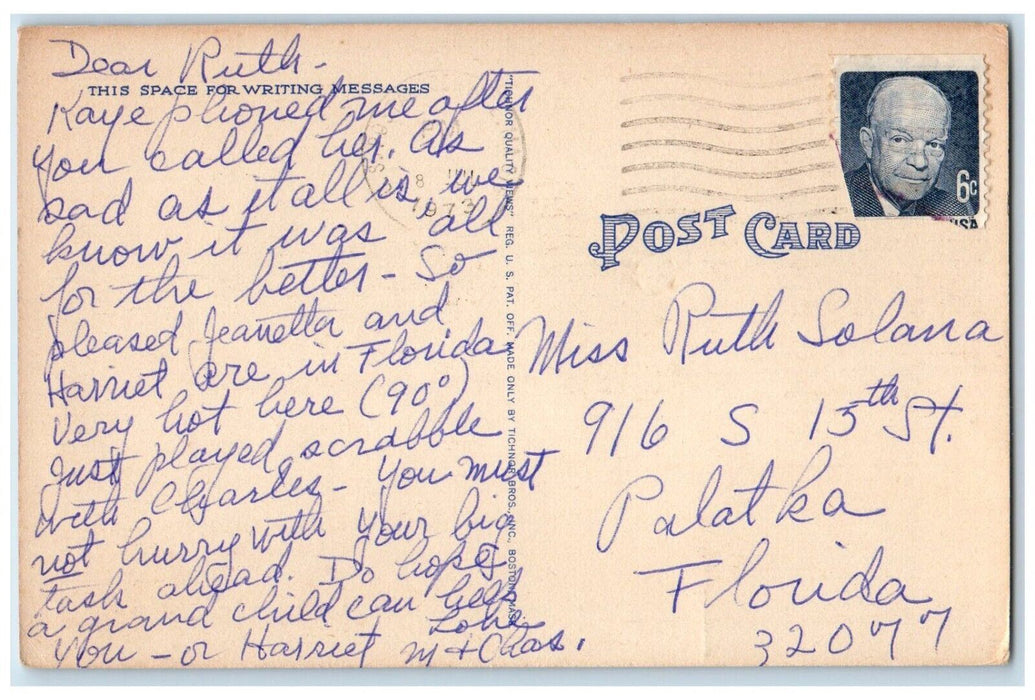 1973 Coleman's Cozy Cabins Exterior Building Littleton Massachusetts MA Postcard
