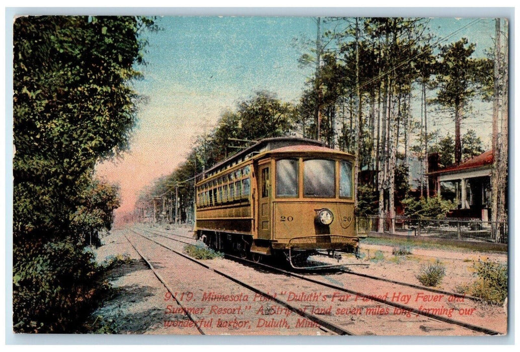 1912 Minnesota Point Duluth Far Fever Summer Resort Duluth Minnesota MN Postcard
