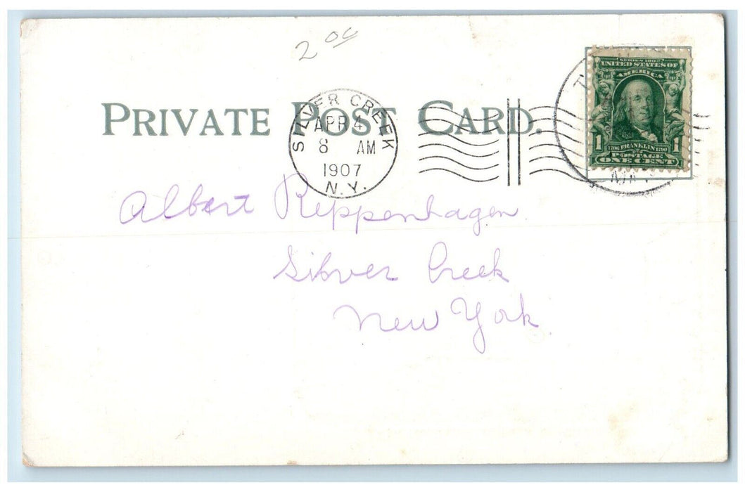 1907 Superior Street Streetcar Trolley Exterior Store Duluth Minnesota Postcard