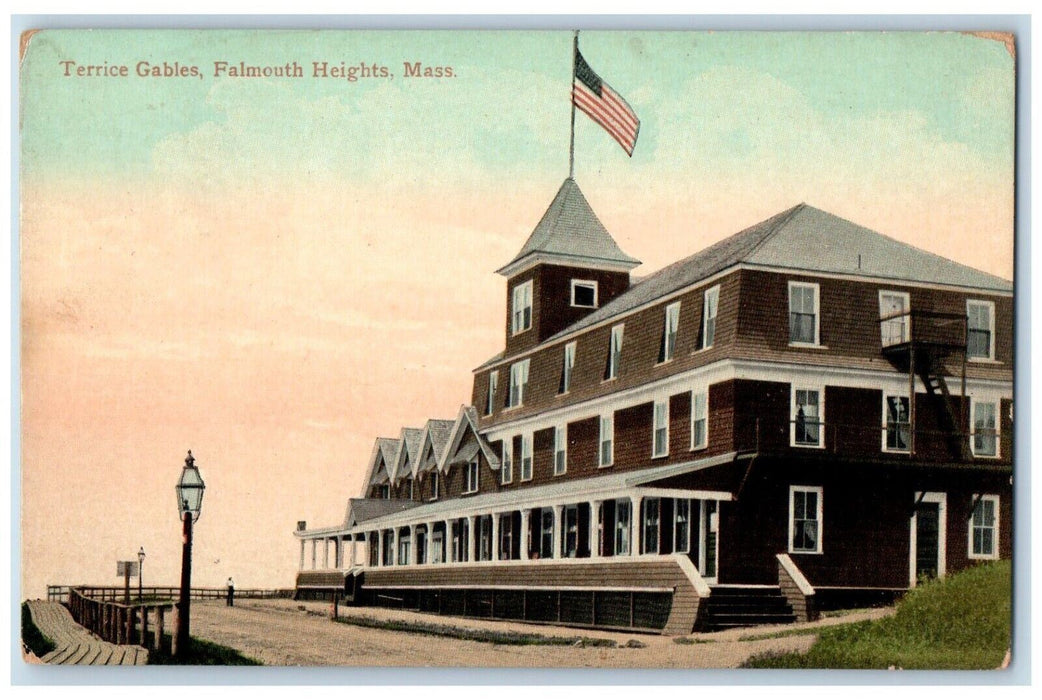 1909 Terrice Gables Falmouth Exterior Heights Massachusetts MA Souvenir Postcard