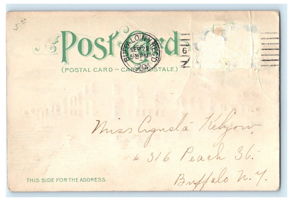 1904 Electricity Building HTL Hold to Light World Fair St. Louis MO Postcard