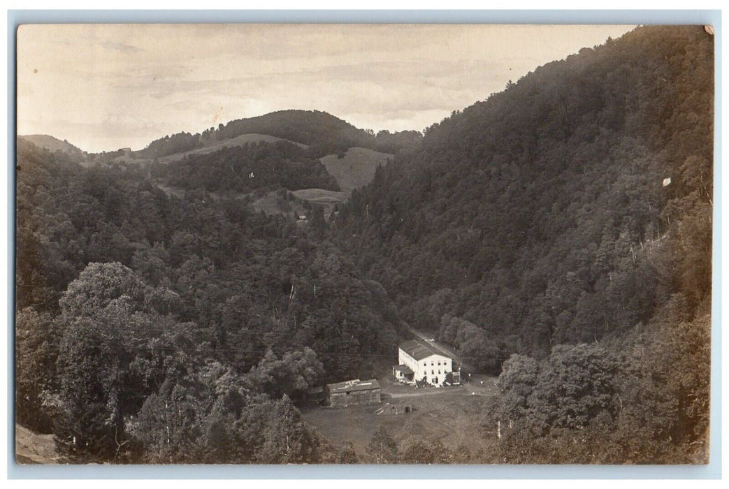 Bird's Eye View Of Gulf Spring House Williamstown Vermont VT RPPC Photo Postcard