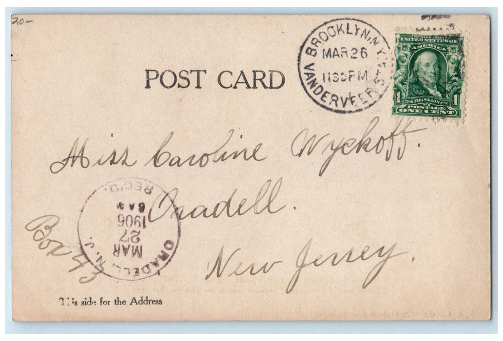 1906 Stephen Schoonmaker Homestead Flatbush Long Island NY RPPC Photo Postcard