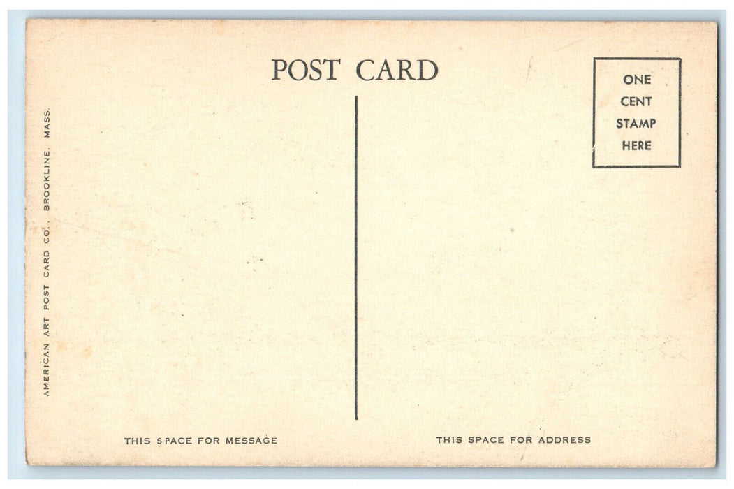 c1910 Monument Brown Square Newburyport Massachusetts MA Antique Postcard