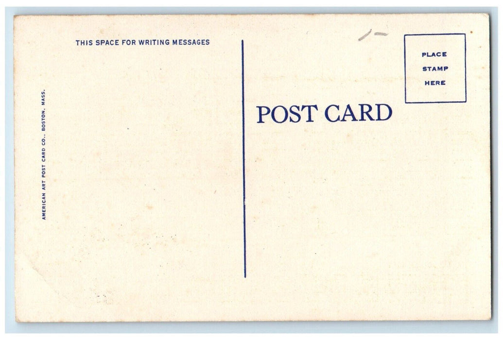 c1910's View In Fort Hill Park Fountain Lowell Massachusetts MA Antique Postcard