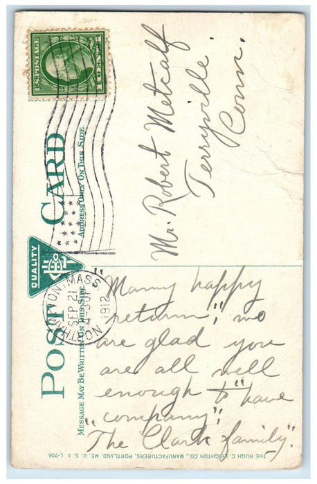 1912 The Observatory Smith College Northampton Massachusetts MA Postcard