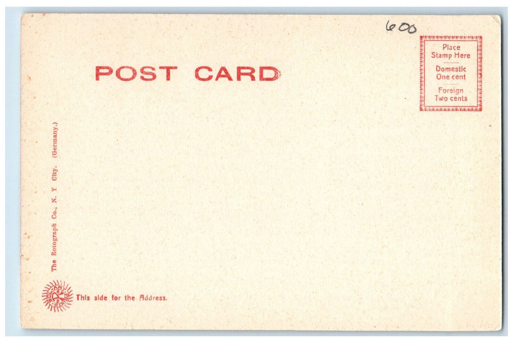 1905 Entrance to Mason Grammar School Newton MA Rotograph Co. Postcard