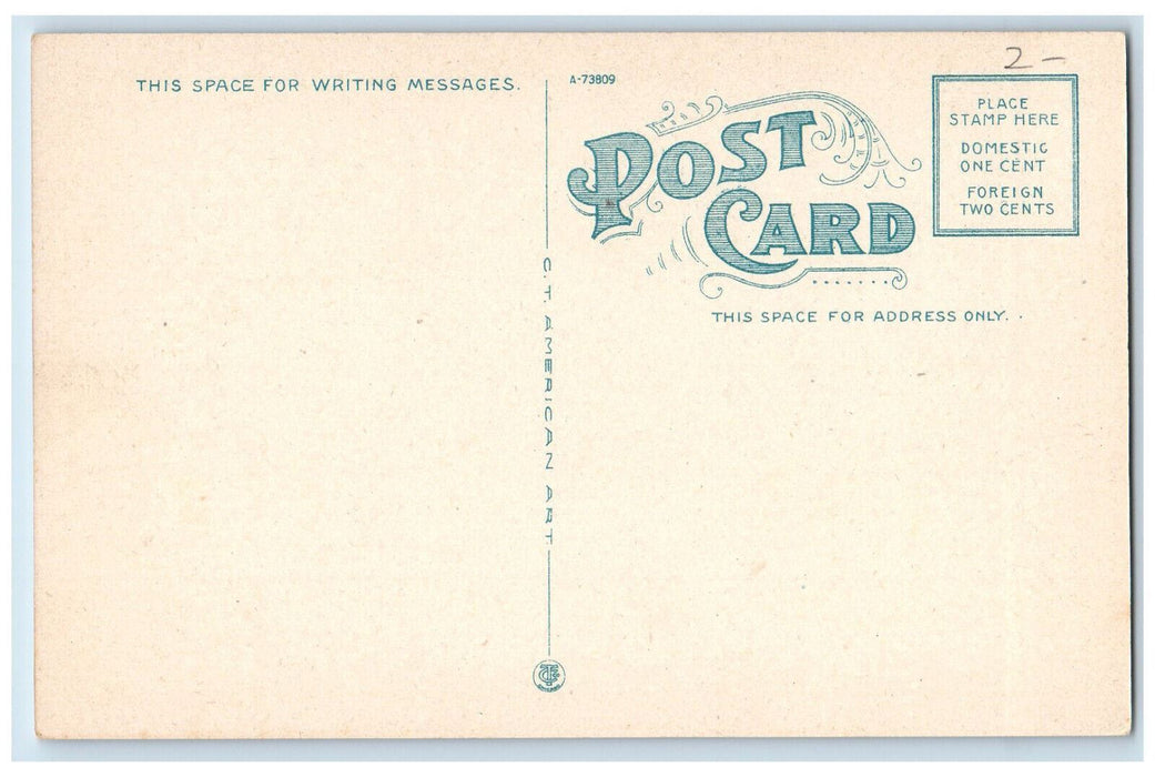c1940's Eagle's Building Atchinson Kansas KS Vintage Unposted Postcard
