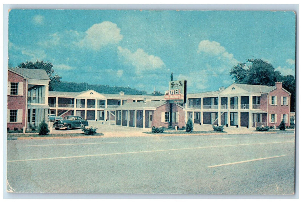 c1950's The Henry Clay Motel Ashland Kentucky KY Vintage Unposted Postcard