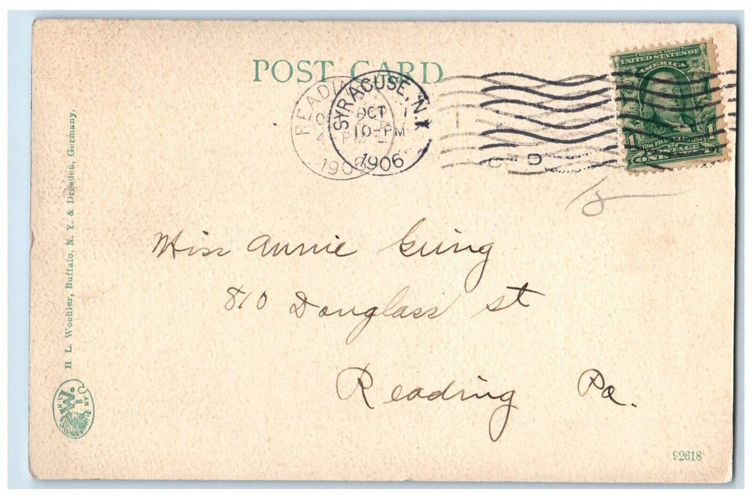 1906 Boats in Landing Long Branch Syracuse New York NY Antique Postcard