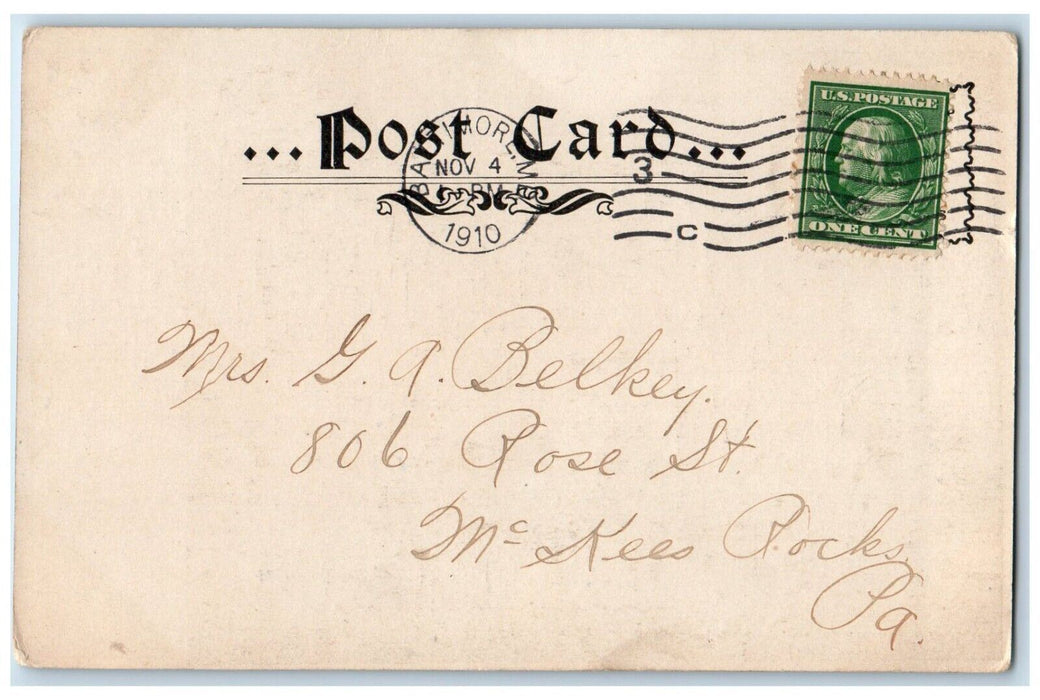 1910 Cardinals Residence Exterior Building Street  Baltimore Maryland Postcard