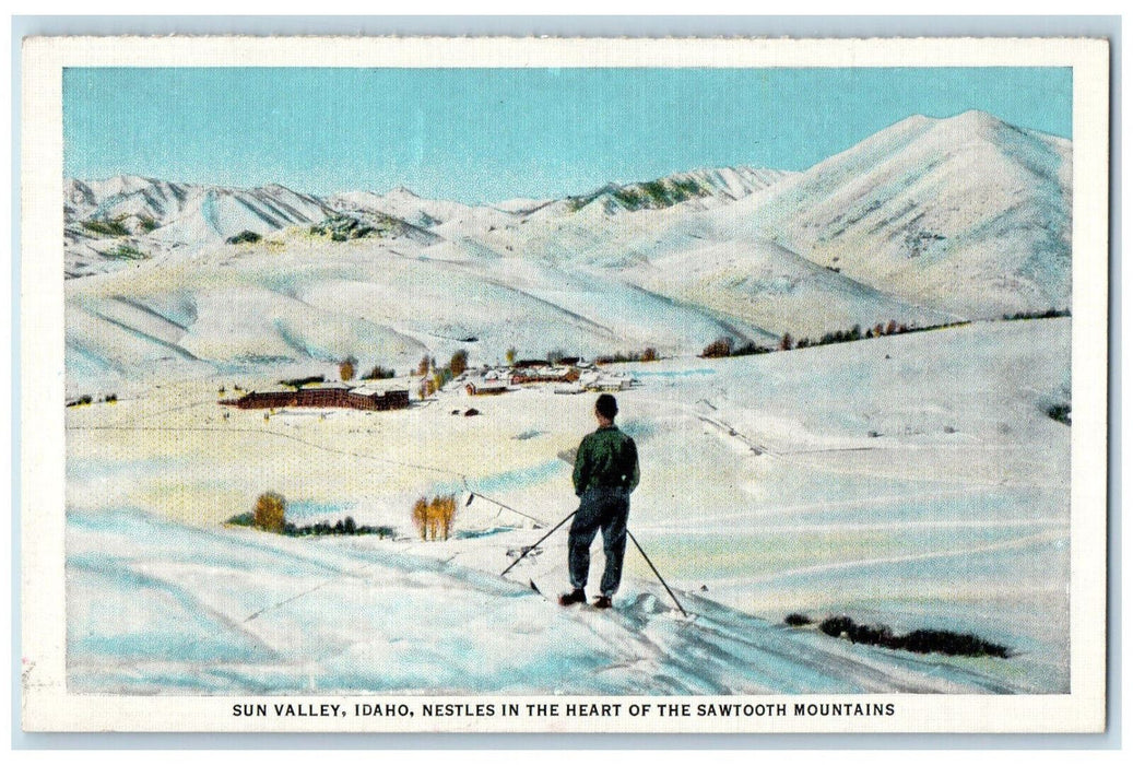 Nestles In The Heart Of The Sawtooth Mountains Sun Valley Idaho ID Postcard