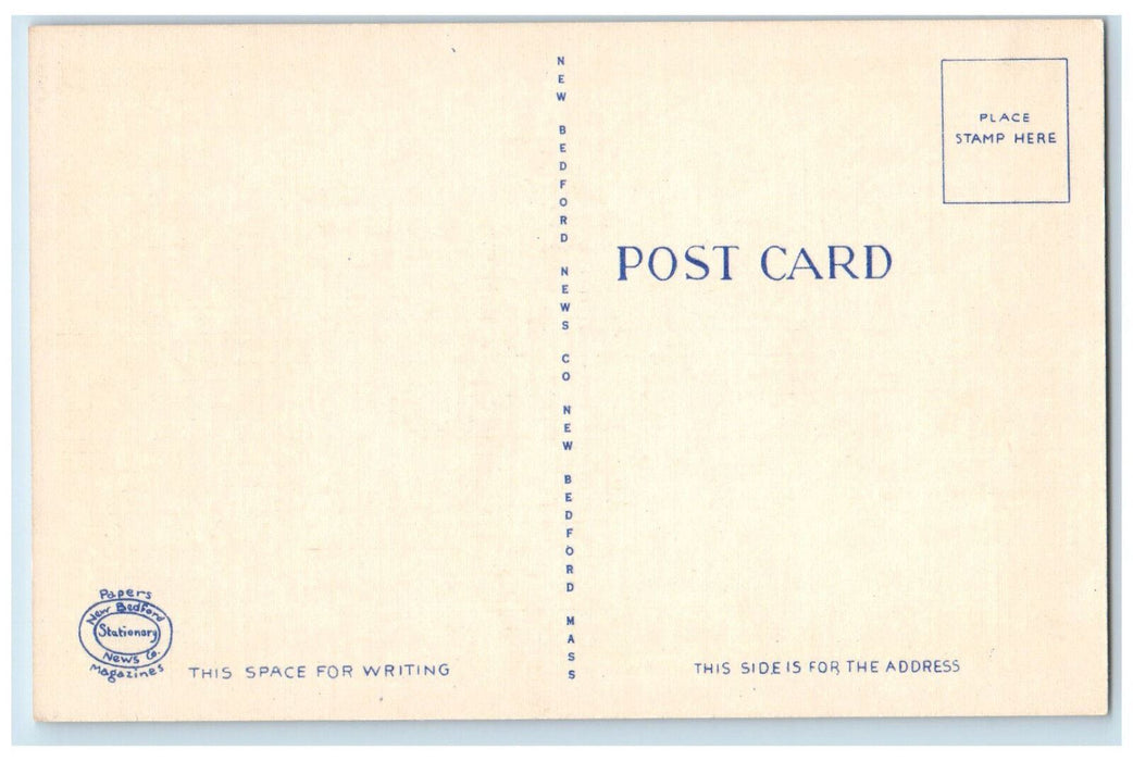 c1950's Butler's Flat Light Hous New Bedford Massachusetts MA Postcard