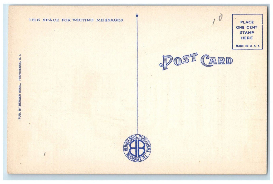 c1940's Trolley Car Purchase Street New Bedford Massachusetts MA Postcard