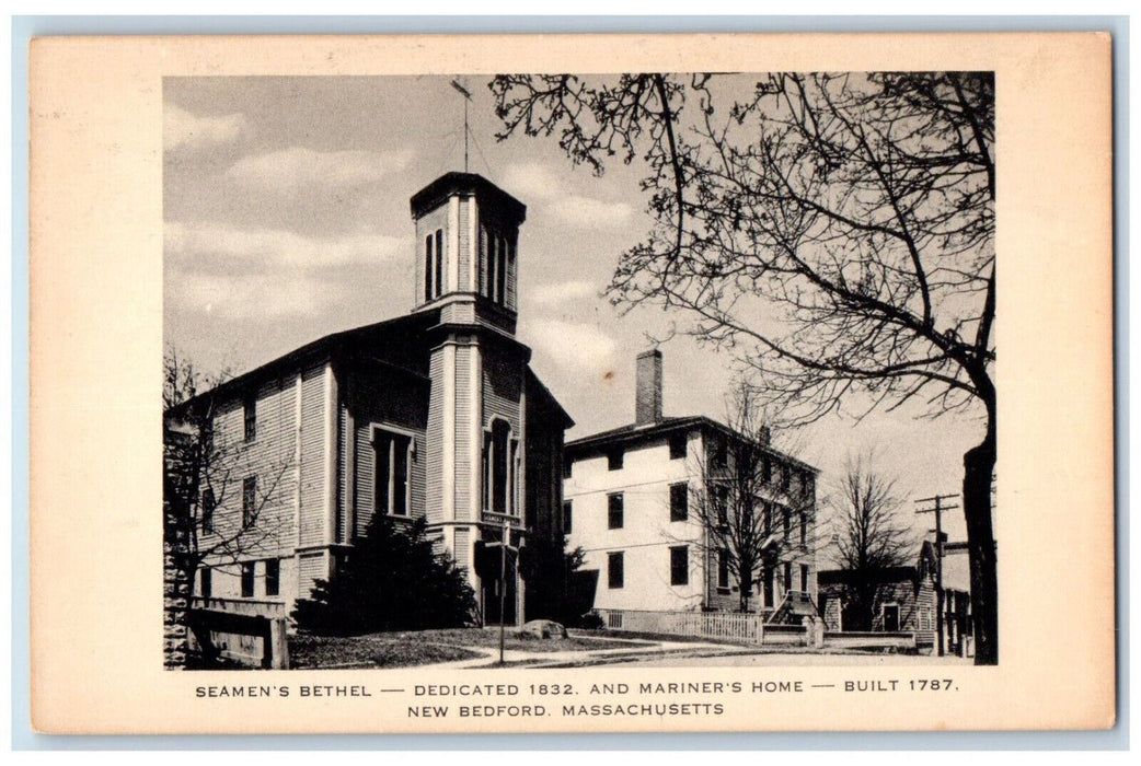 c1950's Seamen's Bethel Mariner's Home New Bedford Massachusetts MA Postcard