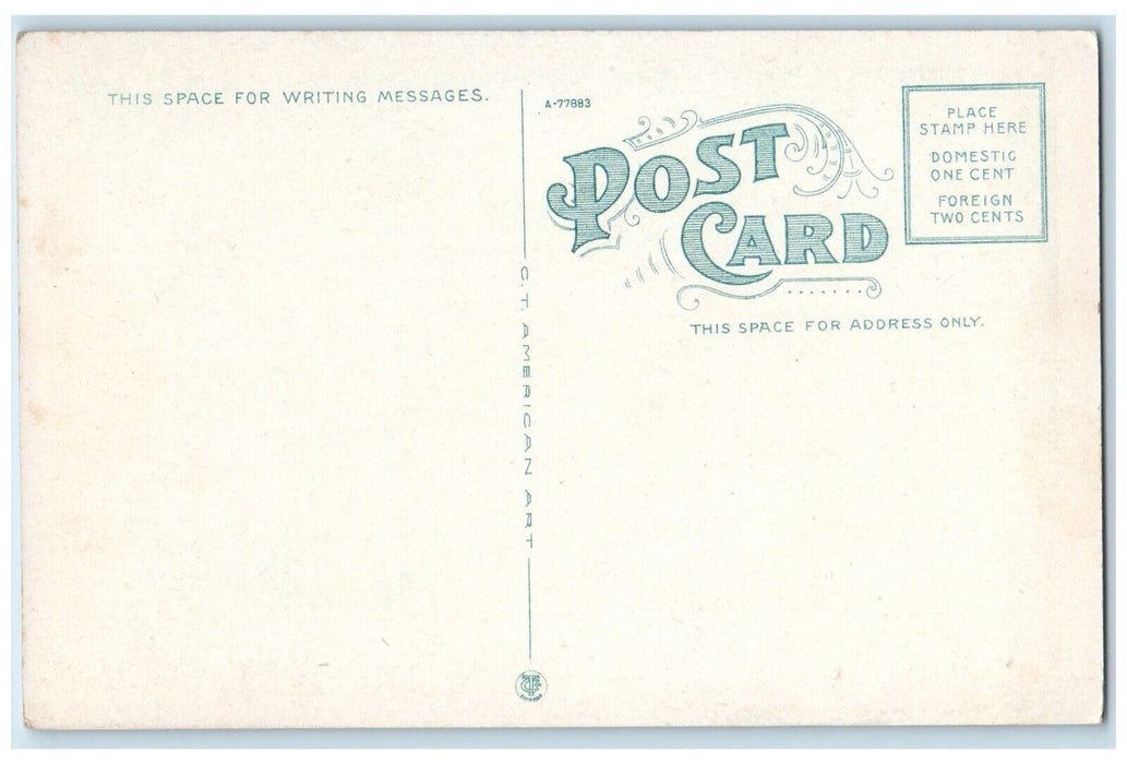 c1930's Court House Building Car Lowell Massachusetts MA Vintage Postcard
