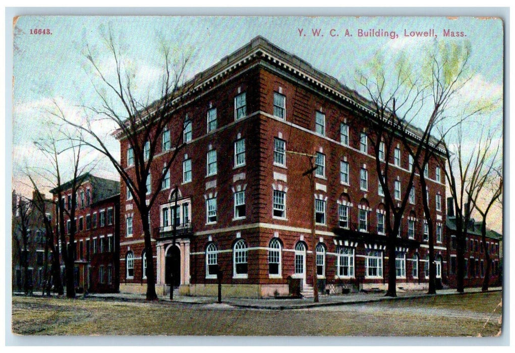 c1910's Y. W. C. A. Building Lowell Massachusetts MA Unposted Antique Postcard