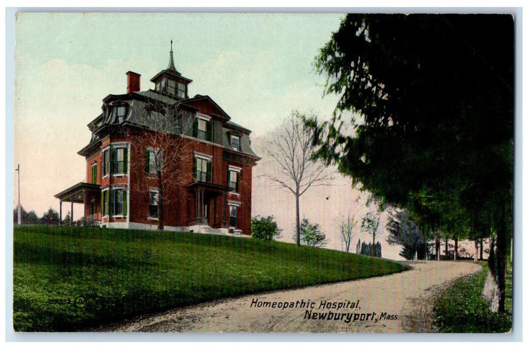c1910 Homeopathic Hospital Newburyport Massachusetts MA Unposted Postcard