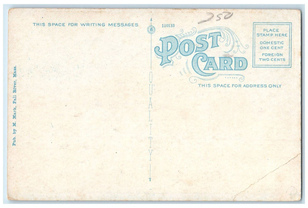 c1930's Nurses Home St. Lukes Hospital New Bedford Massachusetts MA Postcard