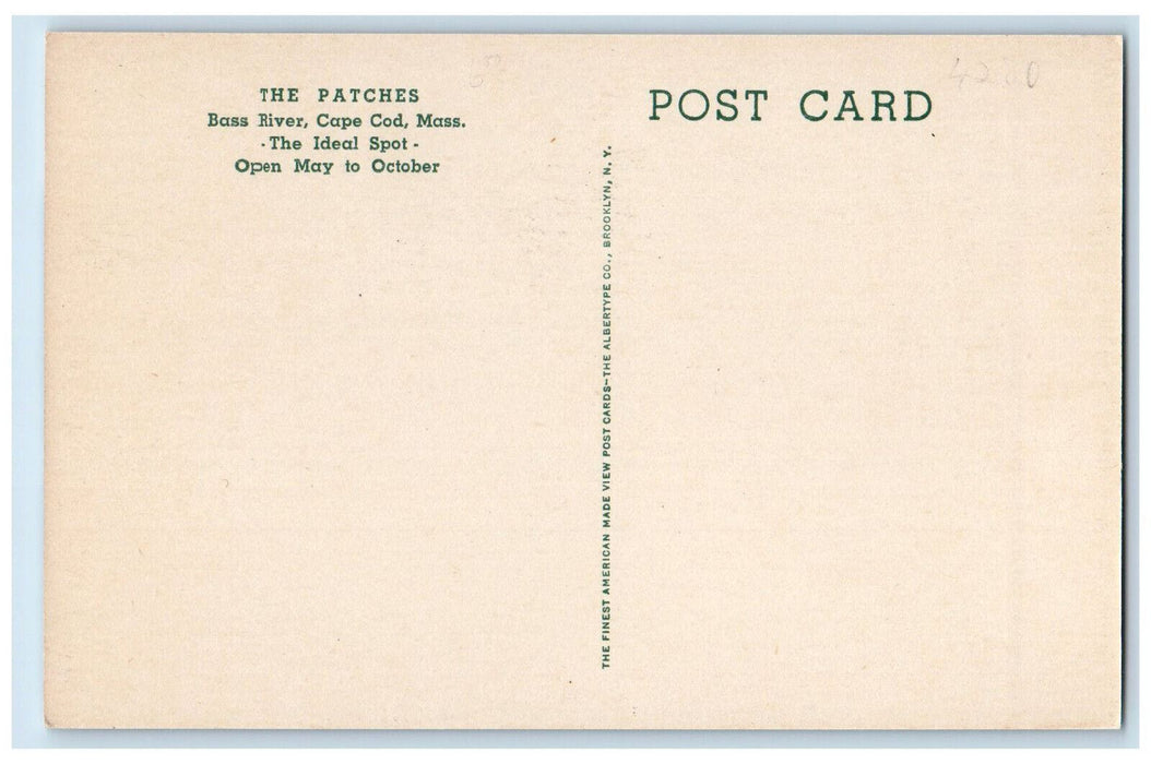 c1940's The Patches Bass River Cape Cod Massachusetts MA Vintage Postcard