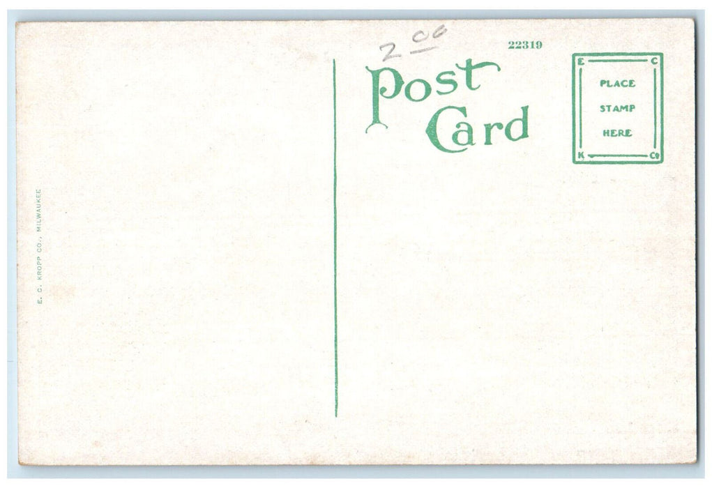 West Side Of Square Looking North Street View Enid Oklahoma OK Antique Postcard