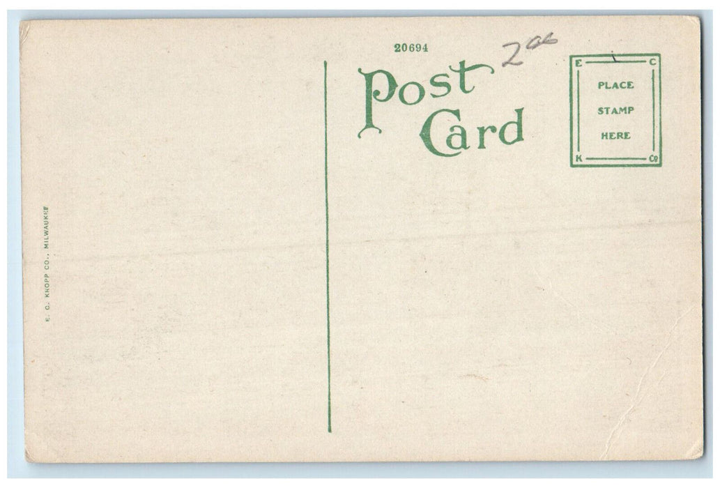 Enid Springs Sanitorium And  Hospital Front View Enid Oklahoma OK Postcard