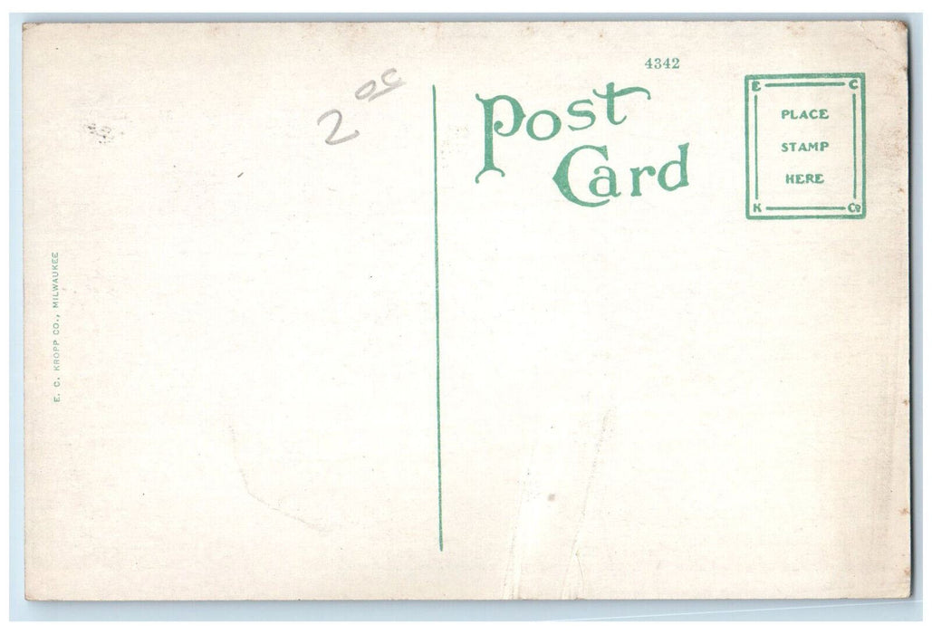 Masonic Temple Tree-lined Exterior Scene Guthrie Oklahoma OK Antique Postcard