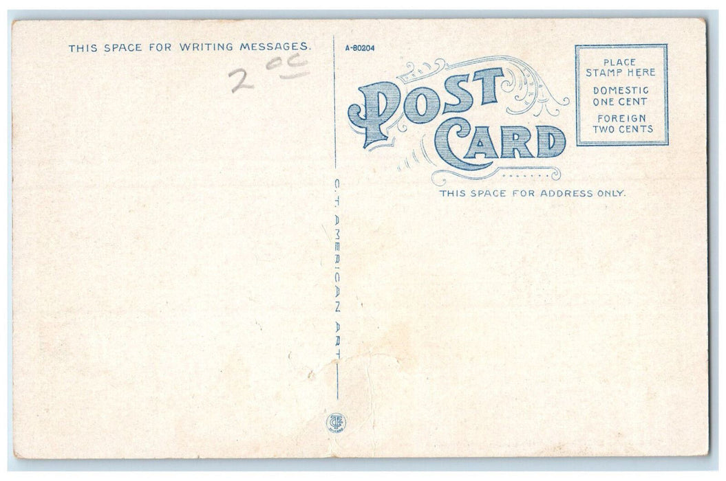 Okmulgee City Hospital Building Garden Scene Okmulgee Oklahoma OK Postcard