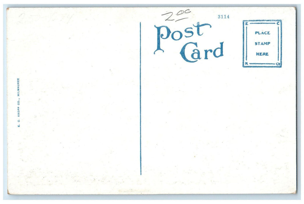 Elk's Home Bartlesville Car Street Front View Oklahoma OK Antique Postcard