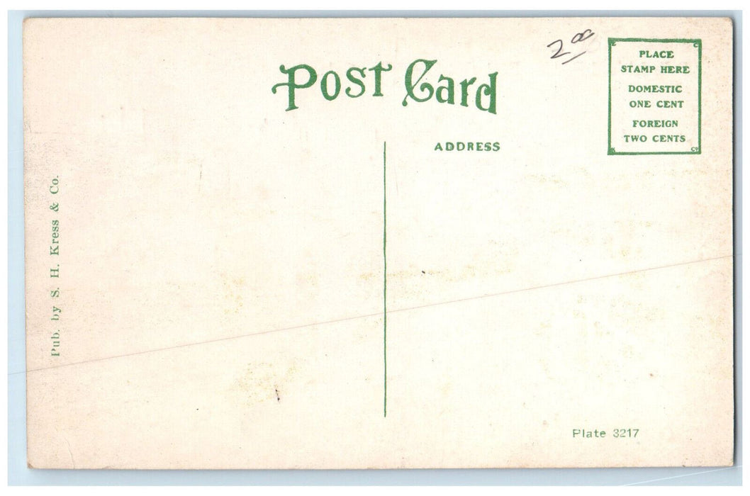 Entrance To Belle Isle And Bathing Pool Garden Oklahoma City OK Antique Postcard